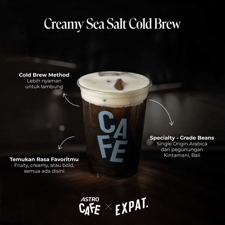 Creamy Sea Salt Cold Brew AC x Expat Roasters. - Regular 12oz