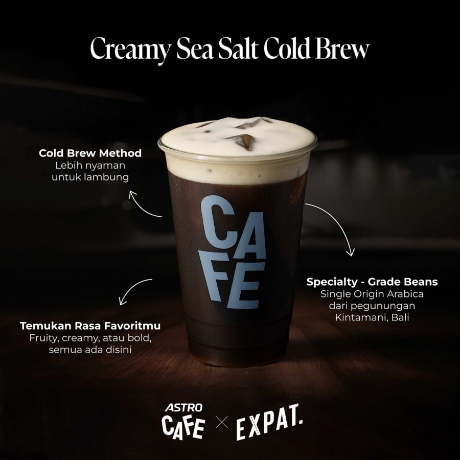 Creamy Sea Salt Cold Brew AC x Expat Roasters. - Large 18oz