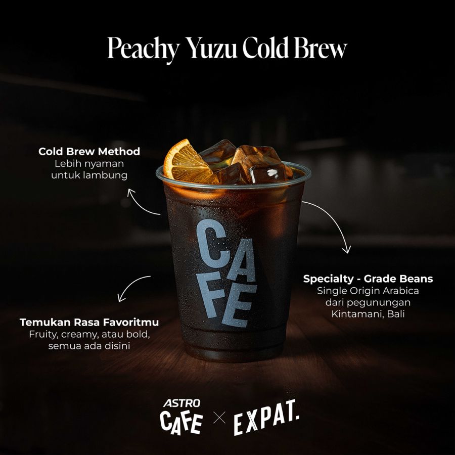 Peachy Yuzu Cold Brew AC x Expat Roasters. - Regular 12oz