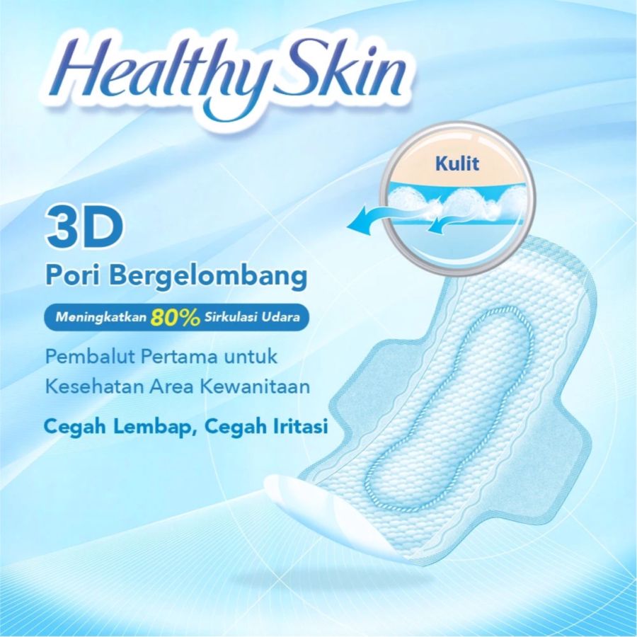 Laurier Healthy Skin Day Wing 25cm Pembalut Wanita 14pcs