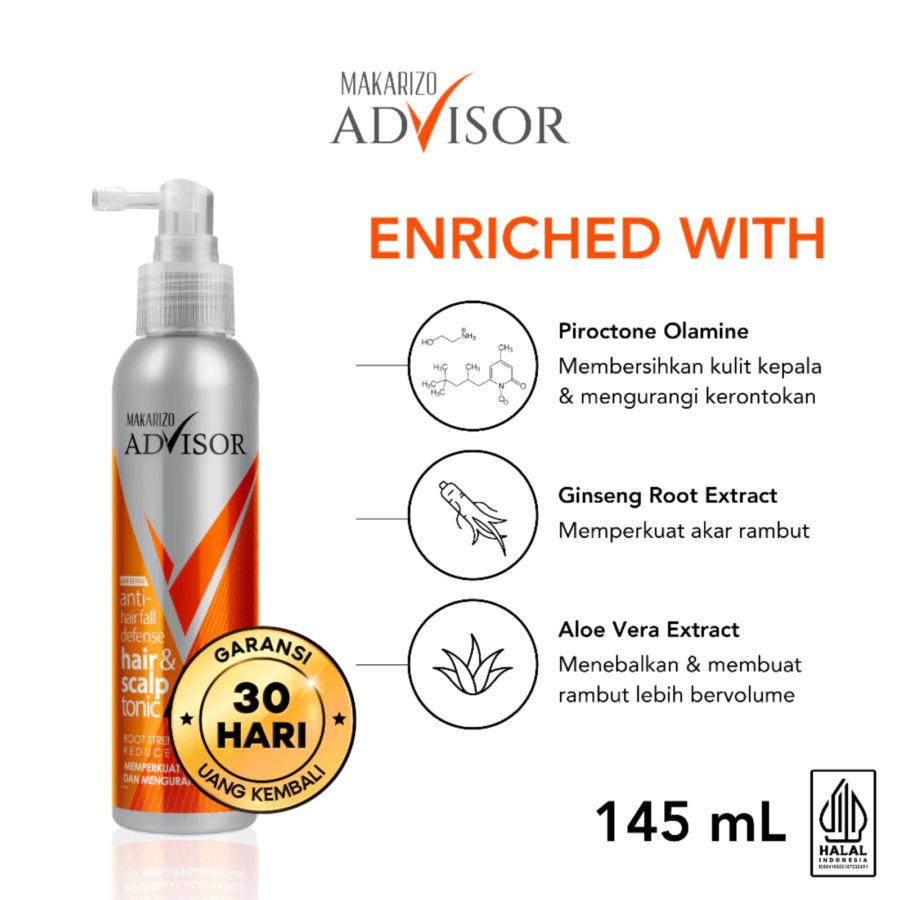 Makarizo Advisor Anti Hairfall Defense Hair & Scalp Tonic 145ml