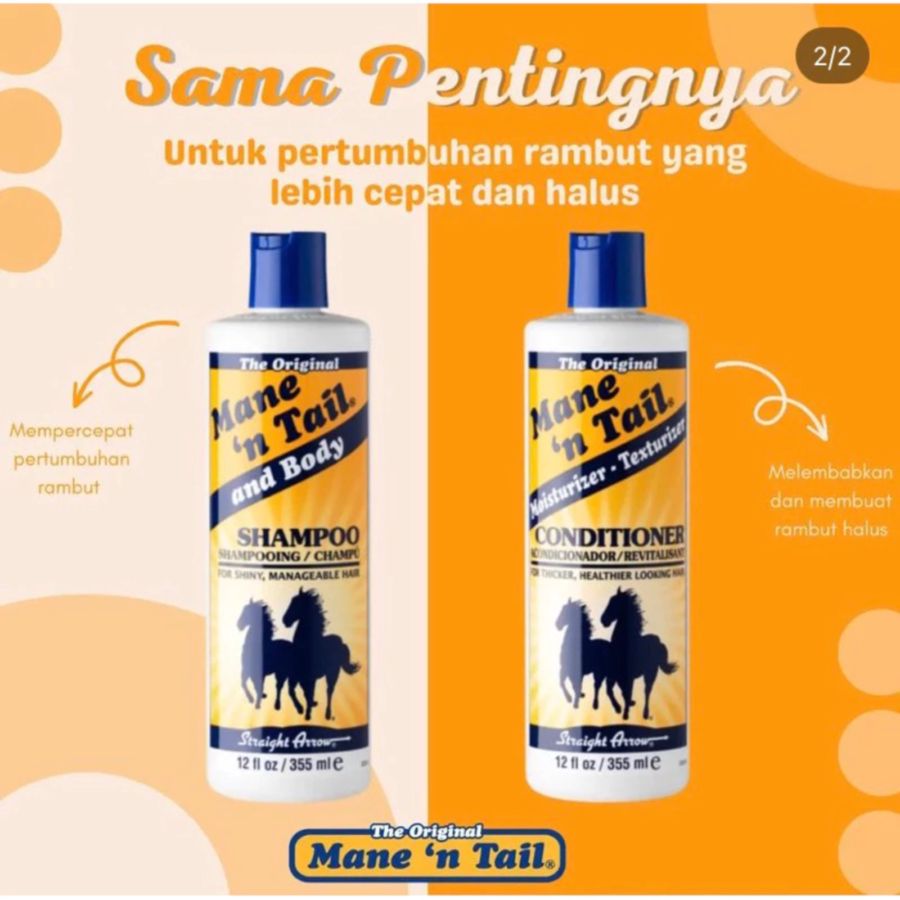 Mane N Tale the Original for Shiny & Manageable Hair Shampoo 355ml
