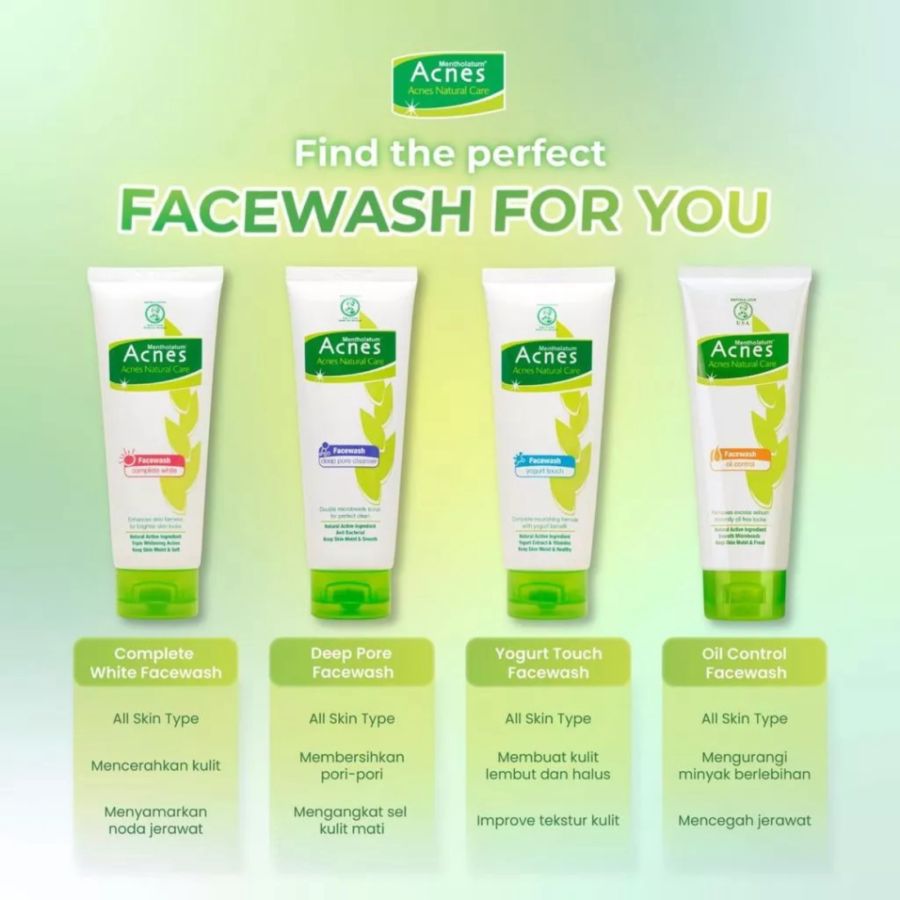 Acnes Natural Care Complete White Face Wash 100gram