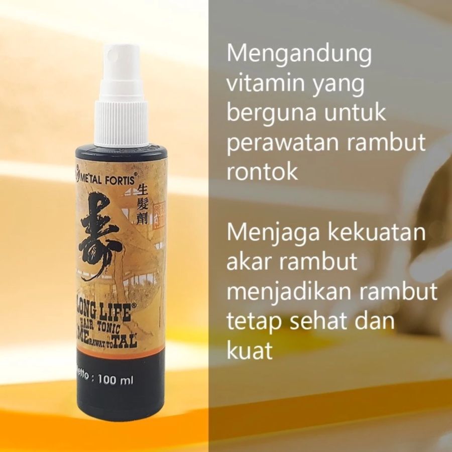 Metal Fortis Longlife Hair Tonic Perawatan Rambut 100ml