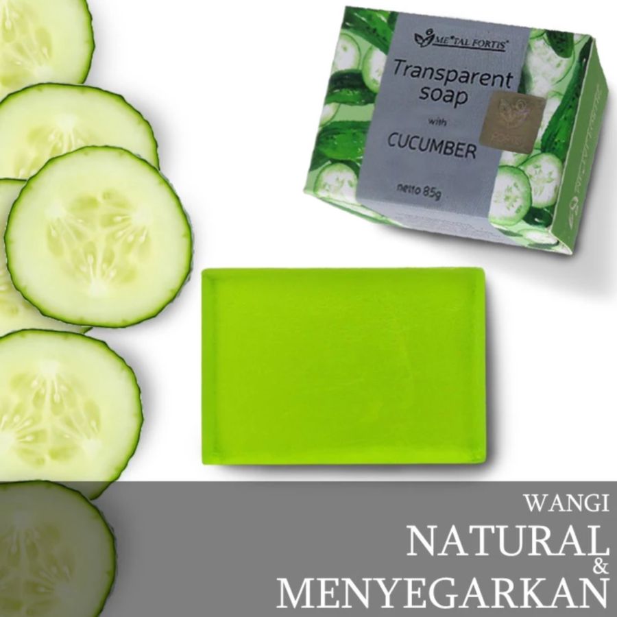 Metal Fortis with Cucumber Transparant Barsoap 85gram