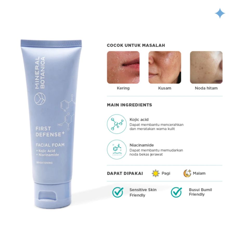 Mineral Botanica First Defense Brightening Facial Foam 100gram