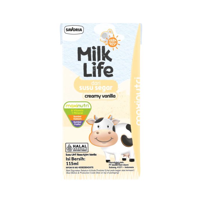 Milk Life Kids Creamy Vanilla Susu UHT