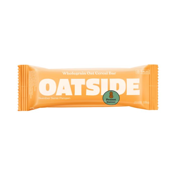 Oatside Oat Cereal Bar Peanut Butter 18g