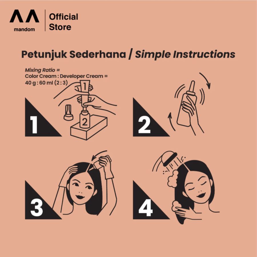 Miratone Color Revolution 6MA Mahogany Copper Conditioning Cream Color 1box