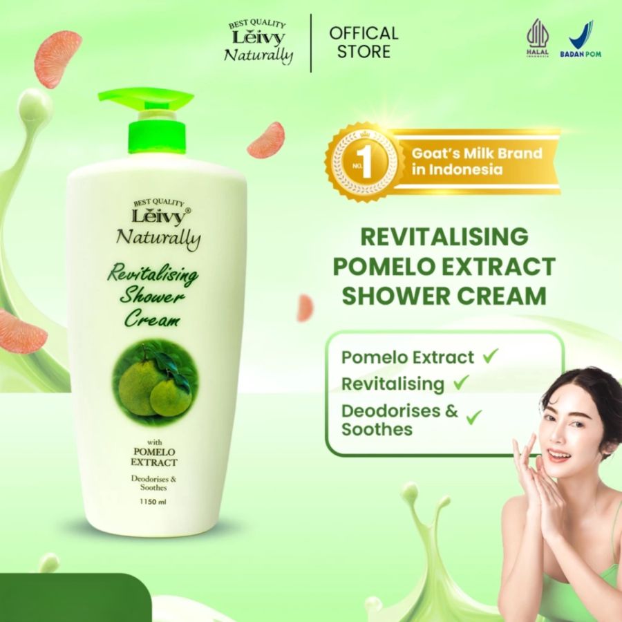 Leivy Naturally Revitalising Shower Cream Refill Pouch 900ml