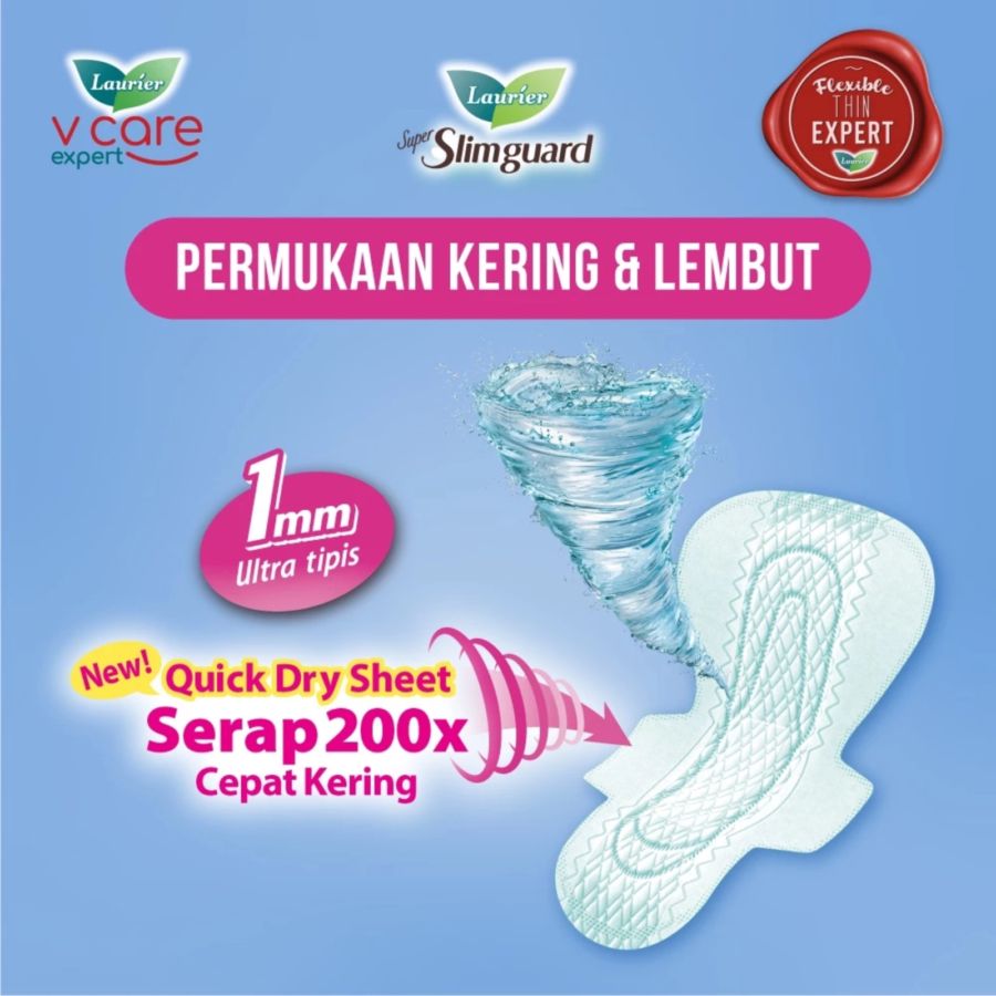 Laurier Super Slimguard Wing 35cm Pembalut Wanita 12pcs