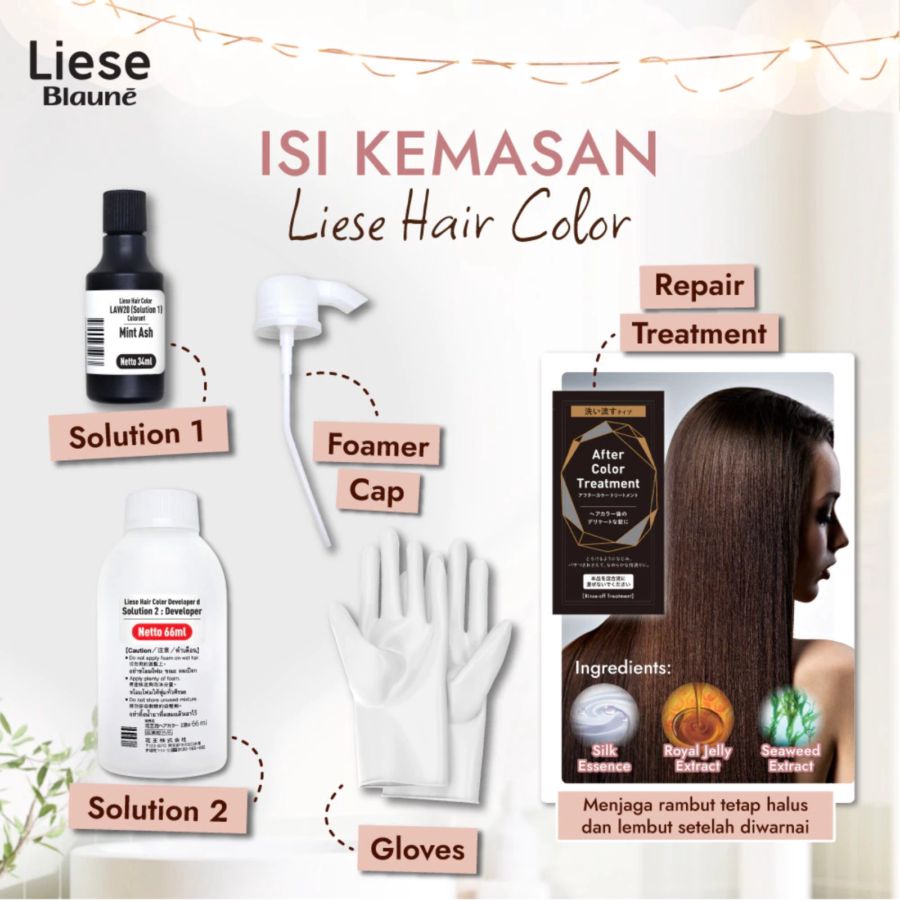 Liese Blaune Bubble Black Brown Creamy Foam Color 108ml