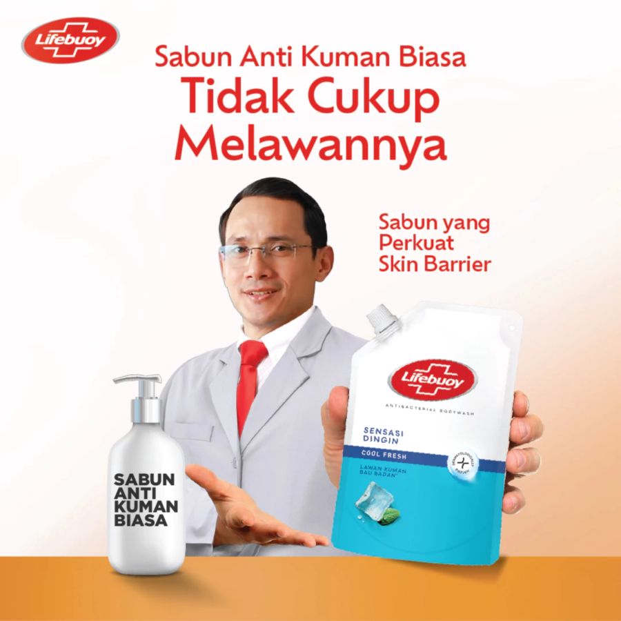 Lifebuoy Cool Fresh Antibacterial Body Wash Refill 240gram