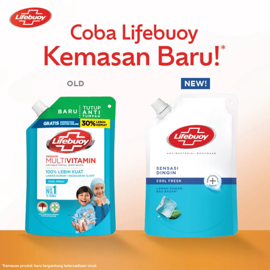 Lifebuoy Cool Fresh Antibacterial Body Wash Refill 240gram