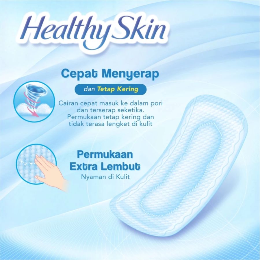 Laurier Healthy Skin Day Non Wing 22 cm Pembalut Kewanitaan 20pads