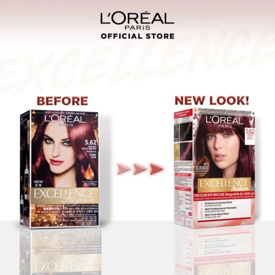 Loreal Excellence 5.62 Violet Brown Pewarna Rambut 1box