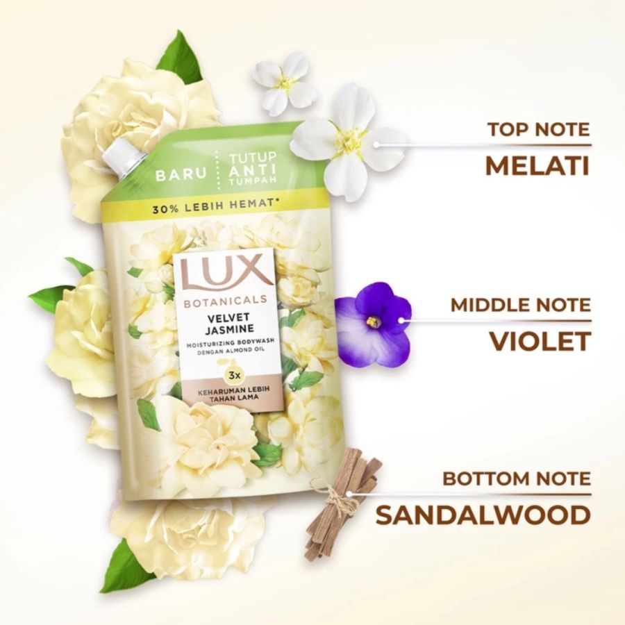 Lux Botanicals Velvet Jasmine Body Wash Refill 240ml