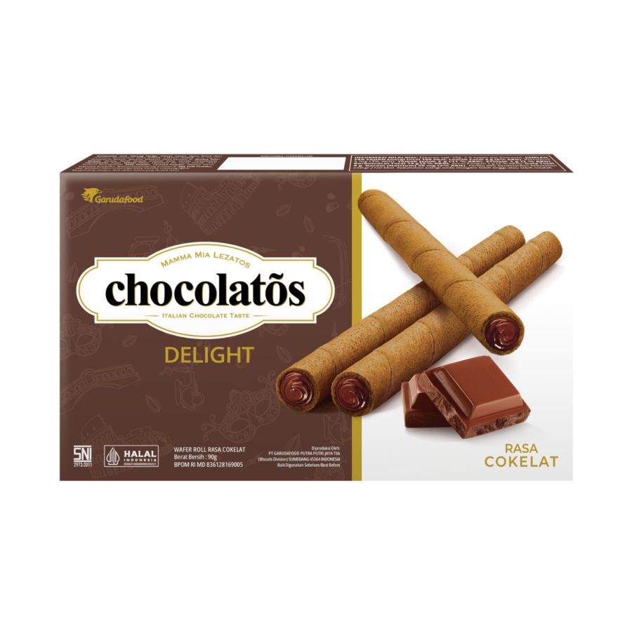 Chocolatos Delight Chocolate Wafer Roll 90gram