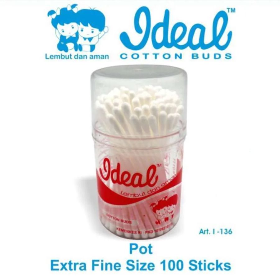 Ideal Art. I-136 Cotton Buds Pot 100stick