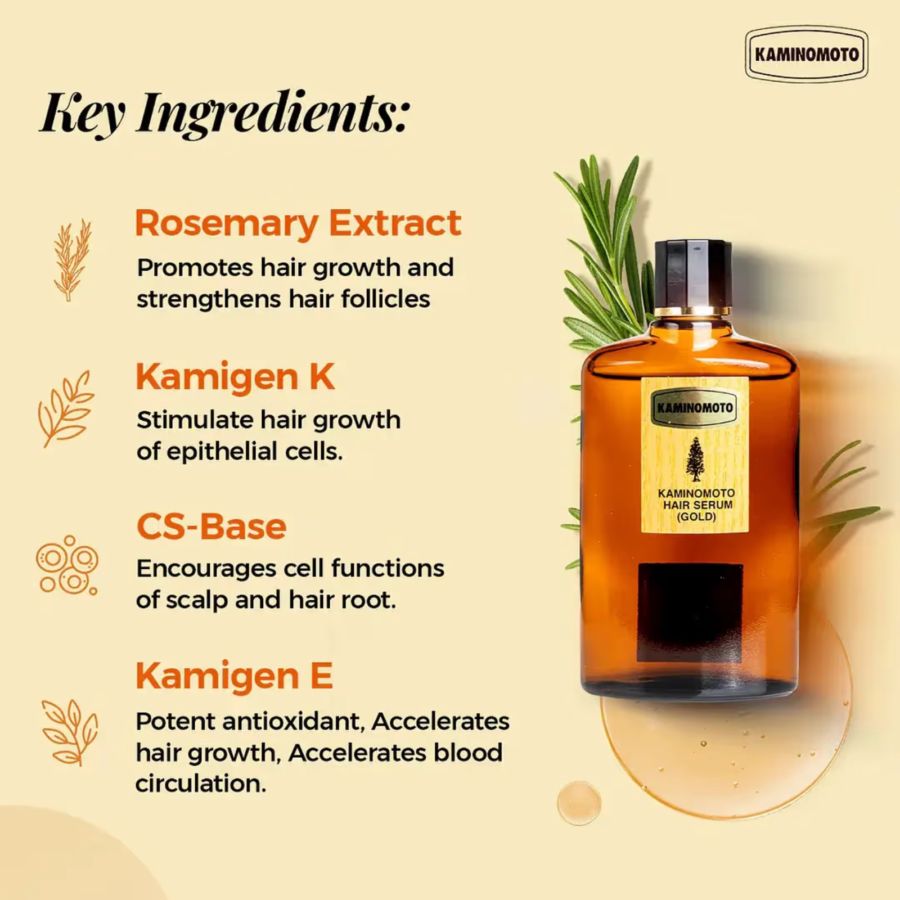 Kaminomoto Super Strength Gold Hair Serum 150ml