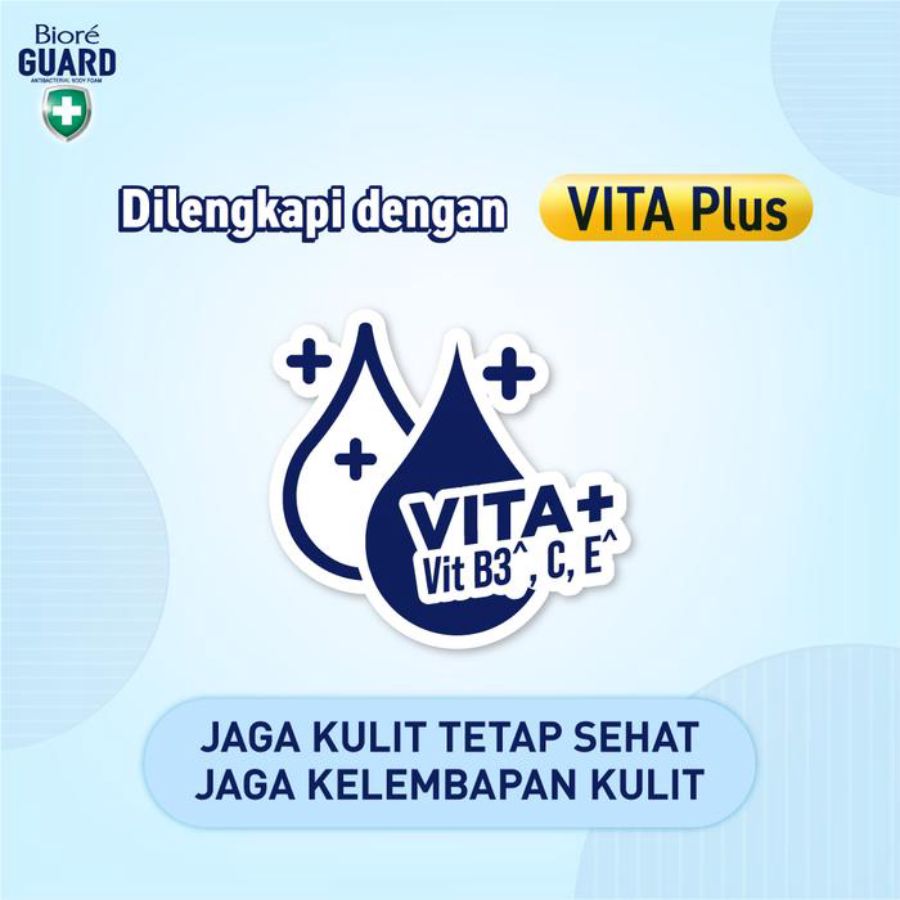 Biore Guard Cool Pepermint Antibacterial Body Foam Pouch 400ml