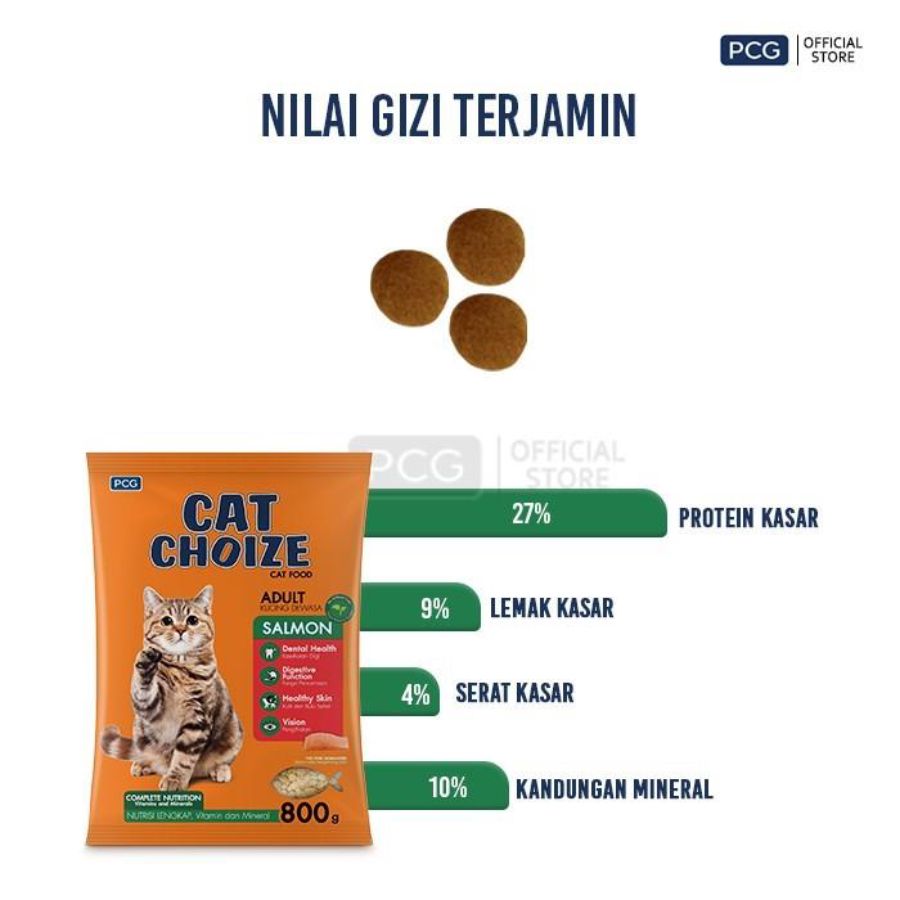 Cat Choize Salmon Adult Makanan Kucing 800gram