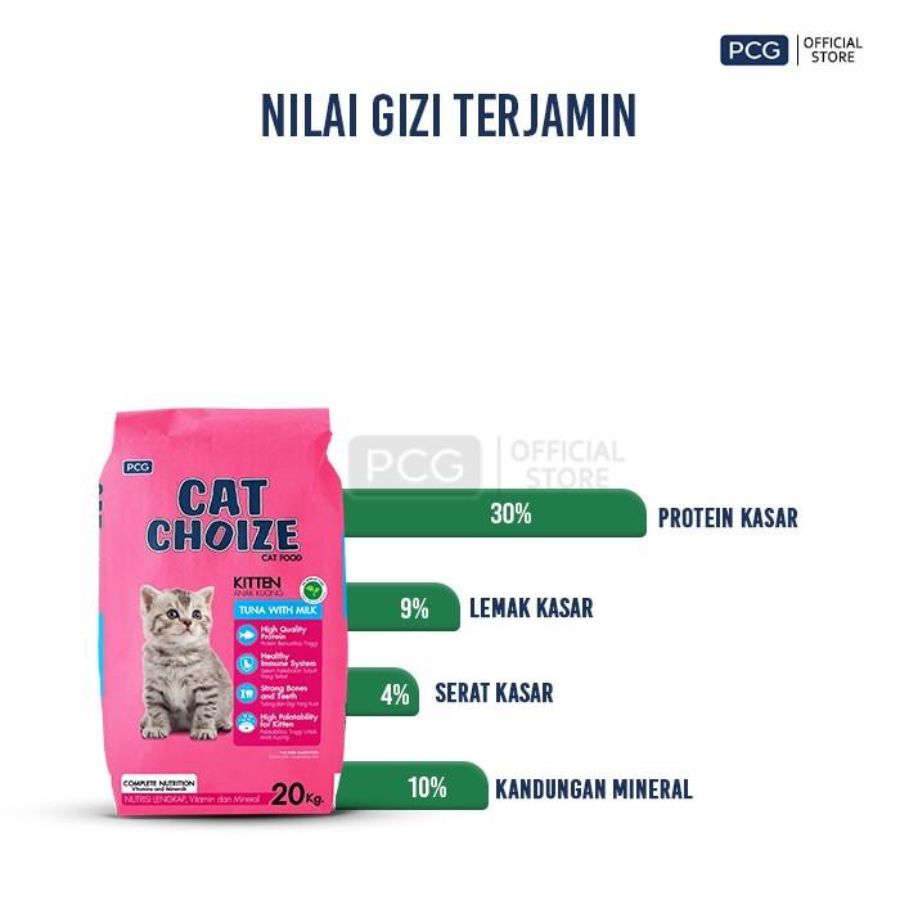 Cat Choize Tuna With Milk Kitten Makanan Kucing 1000gram