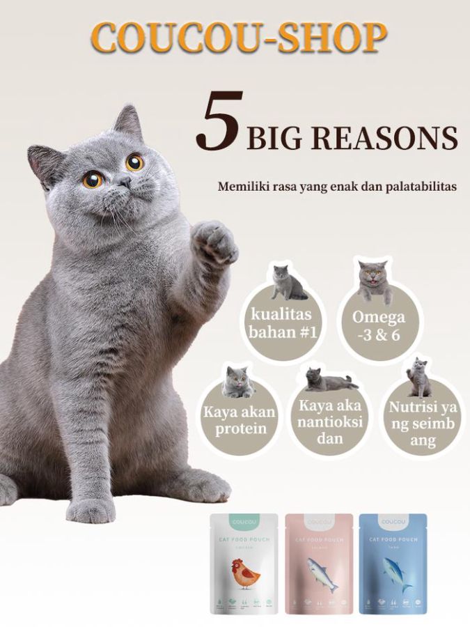 Coucou Chicken Makanan Kucing Basah 85gram