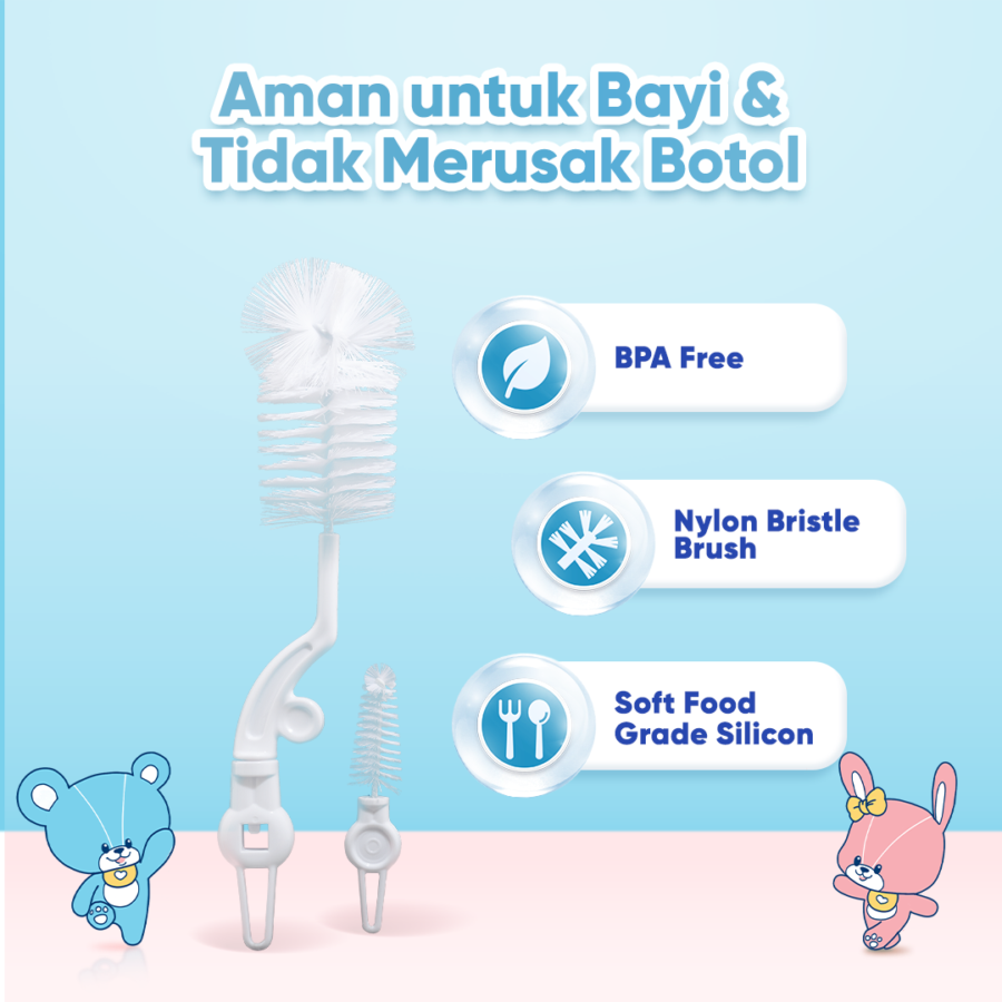 Cussons Baby Foldable Bottle Brush 1pack