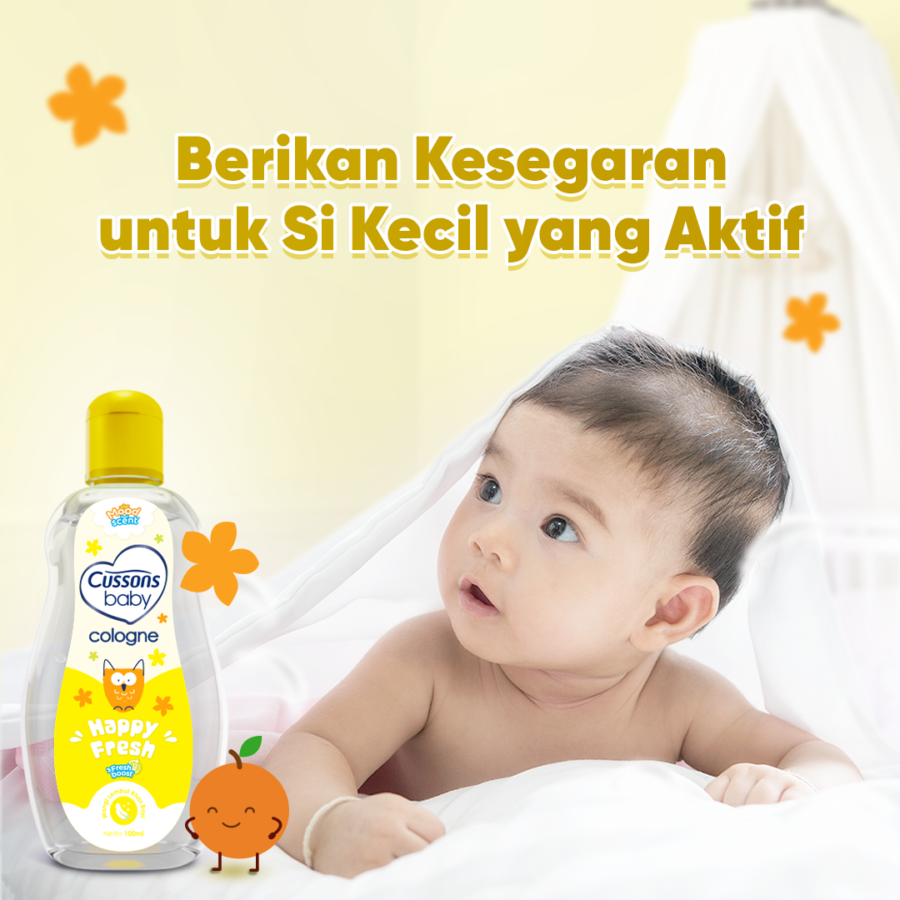 Cussons Baby Happy Fresh Cologne Freshboost Perawatan Bayi 100ml