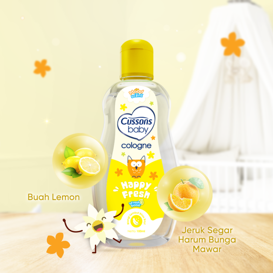 Cussons Baby Happy Fresh Cologne Freshboost Perawatan Bayi 100ml