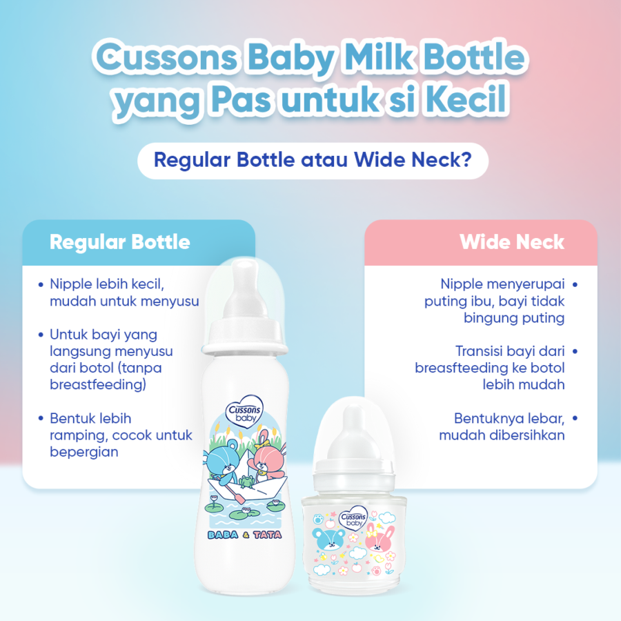 Cussons Baby Milk Bottle PP Wide Neck 125ml