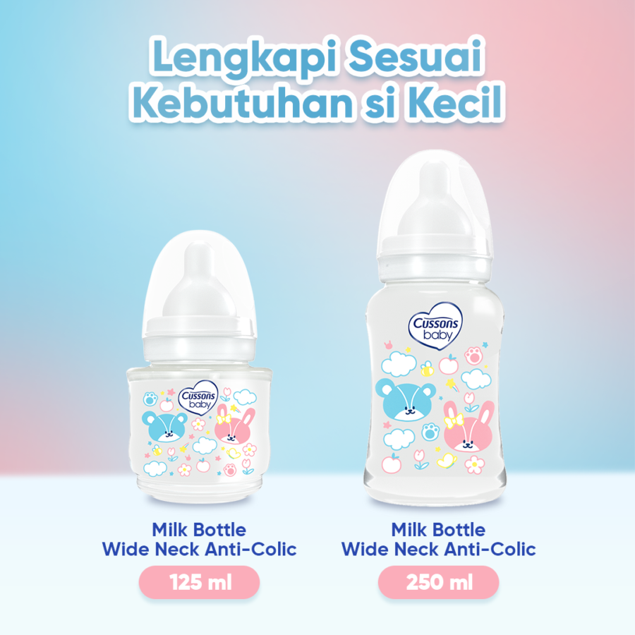 Cussons Baby Milk Bottle PP Wide Neck 125ml