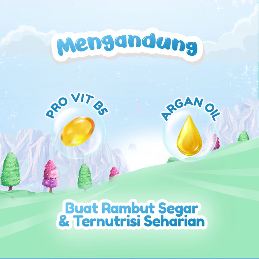 Cussons Kids Shampoo & Conditioner Apple Kebersihan Bayi 180ml