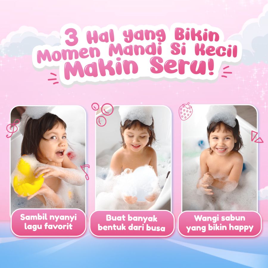 Cussons Kids Soft & Smooth Strawberry Kids Body Wash Pouch 250ml