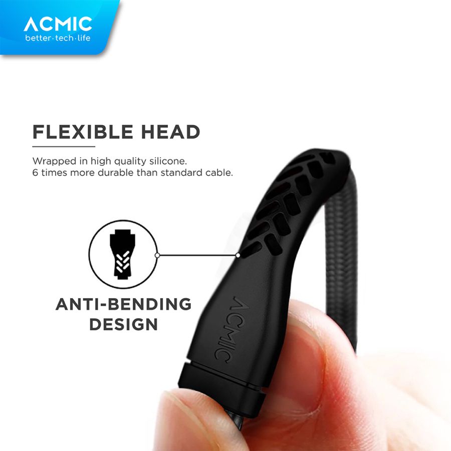 Acmic Braided Line USB to Lightning For Iphone Cable B200 2 M 1pcs