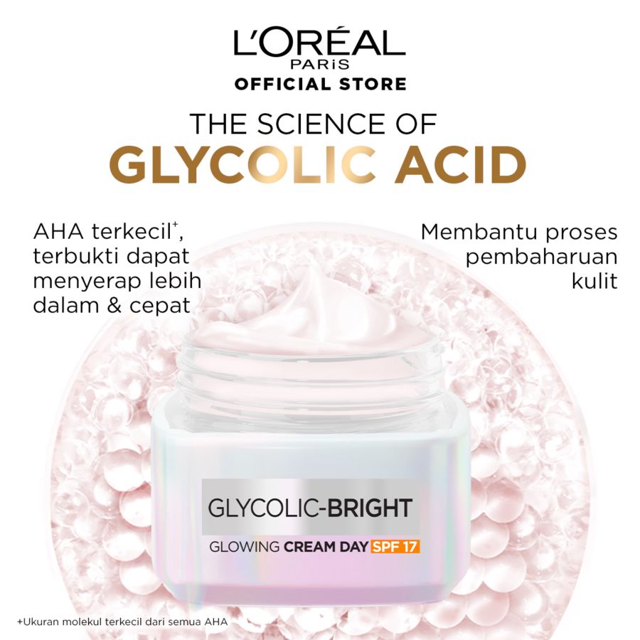 L'Oreal Paris Glycolic Glowing Day Cream SPF 17 15ml