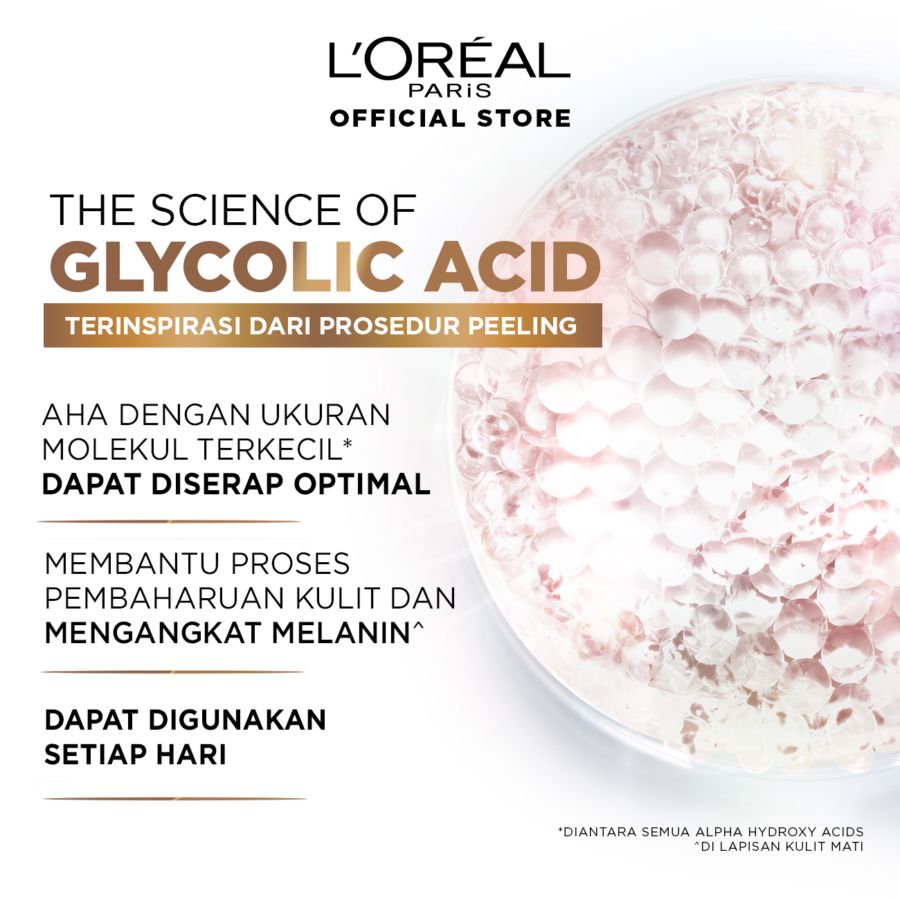 L'Oreal Glycolic Bright Glycoly Acid 1% Serum Wajah 15ml