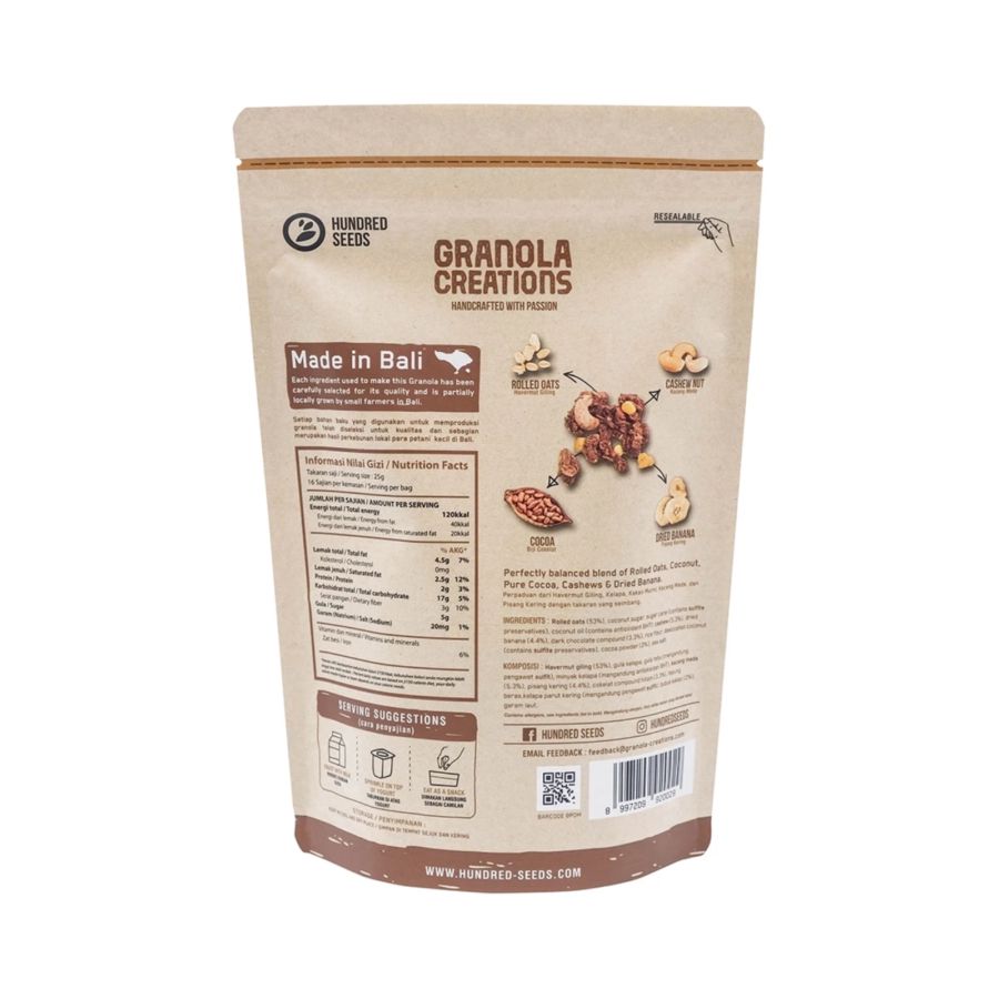 Granola Creation Muesli Dark Chocolate & Banana 400gram