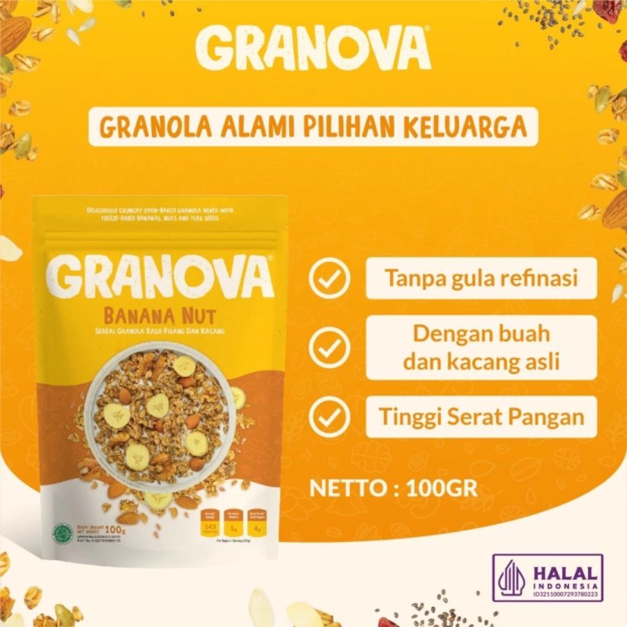 Granova Granola Banana Nut 100gram