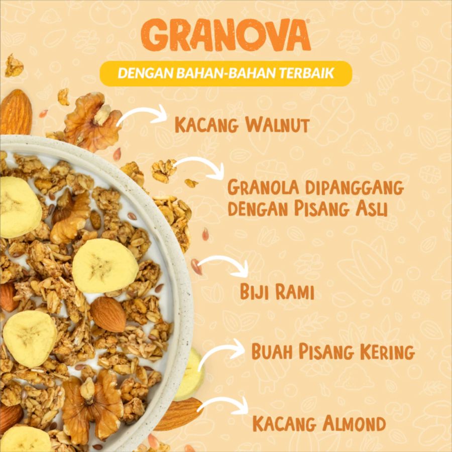 Granova Granola Banana Nut 100gram