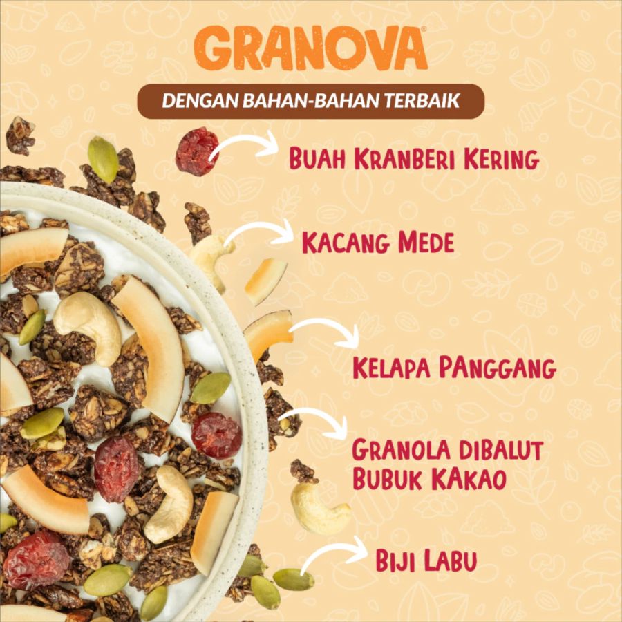 Granova Granola Chocolate Cranberry Homemade 270gram