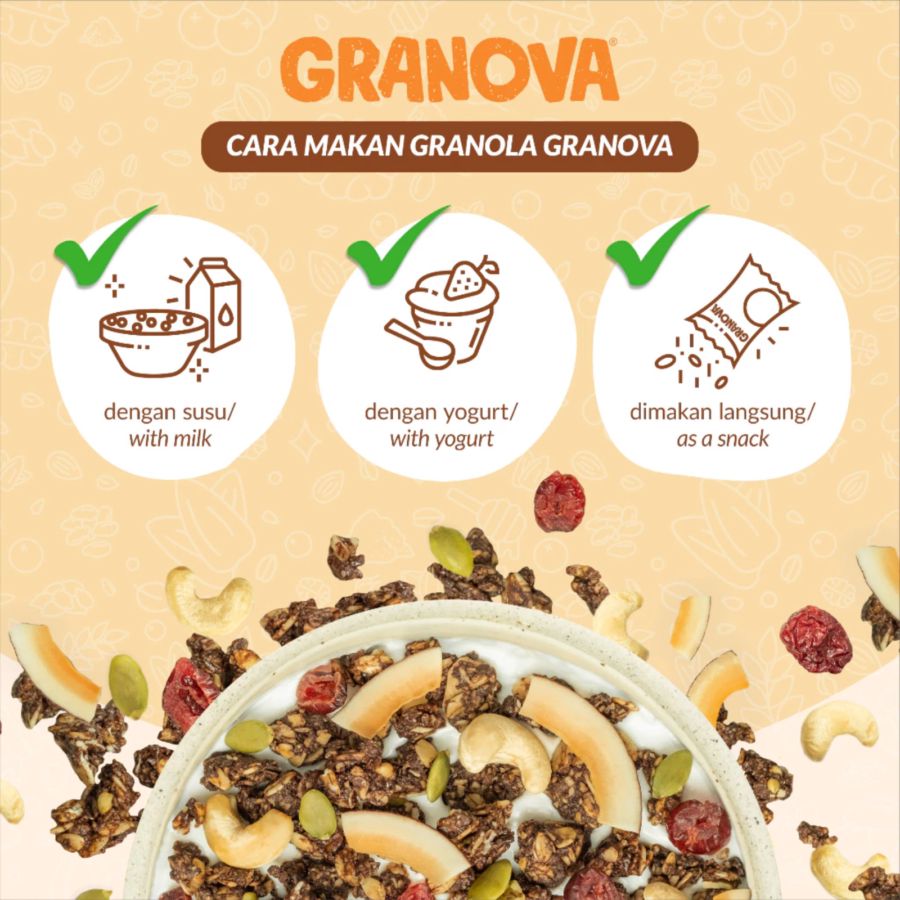 Granova Granola Chocolate Cranberry Homemade 270gram
