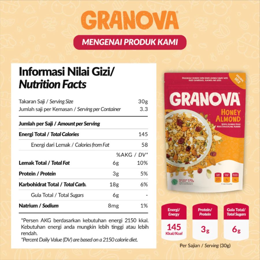 Granova Honey Almond 270gram