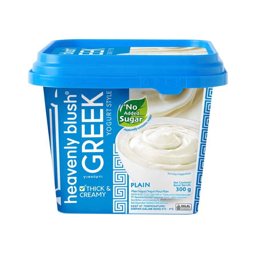 Heavenly Blush Greek Yogurt Plain 330ml