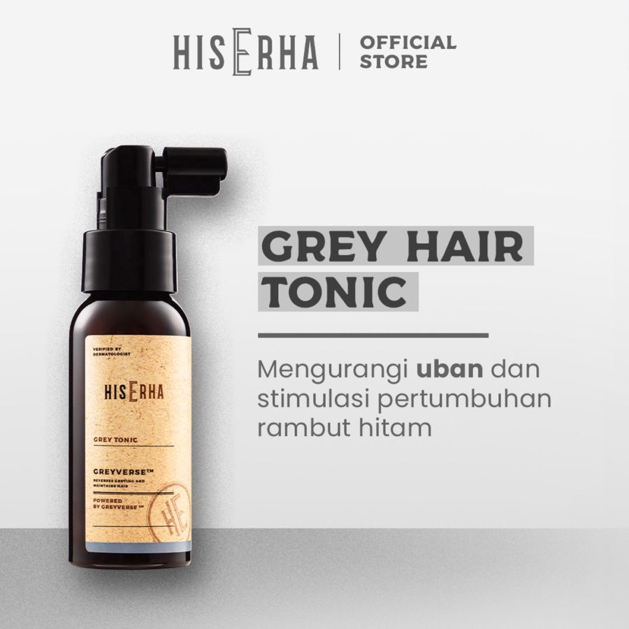 His Erha Grey Tonic Perawatan Rambut 60ml