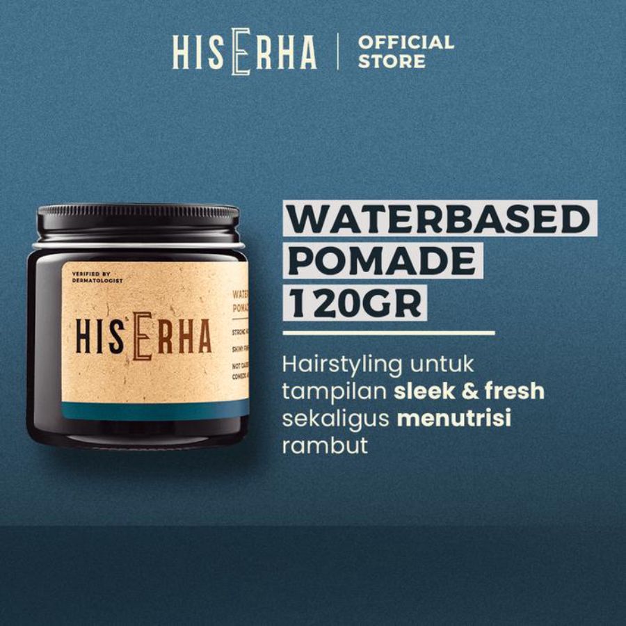 His Erha Water Based Pomade Penata Rambut Pria 120gram