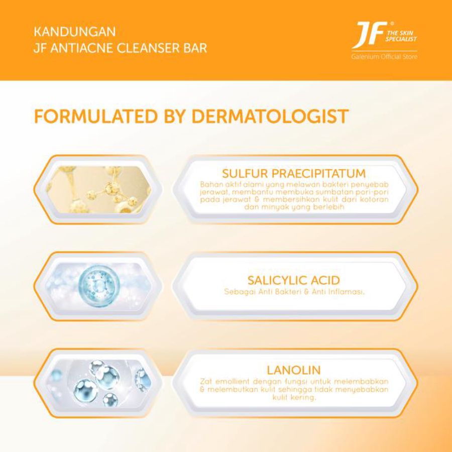 JF Sulfur Anti Acne Barsoap 90gram