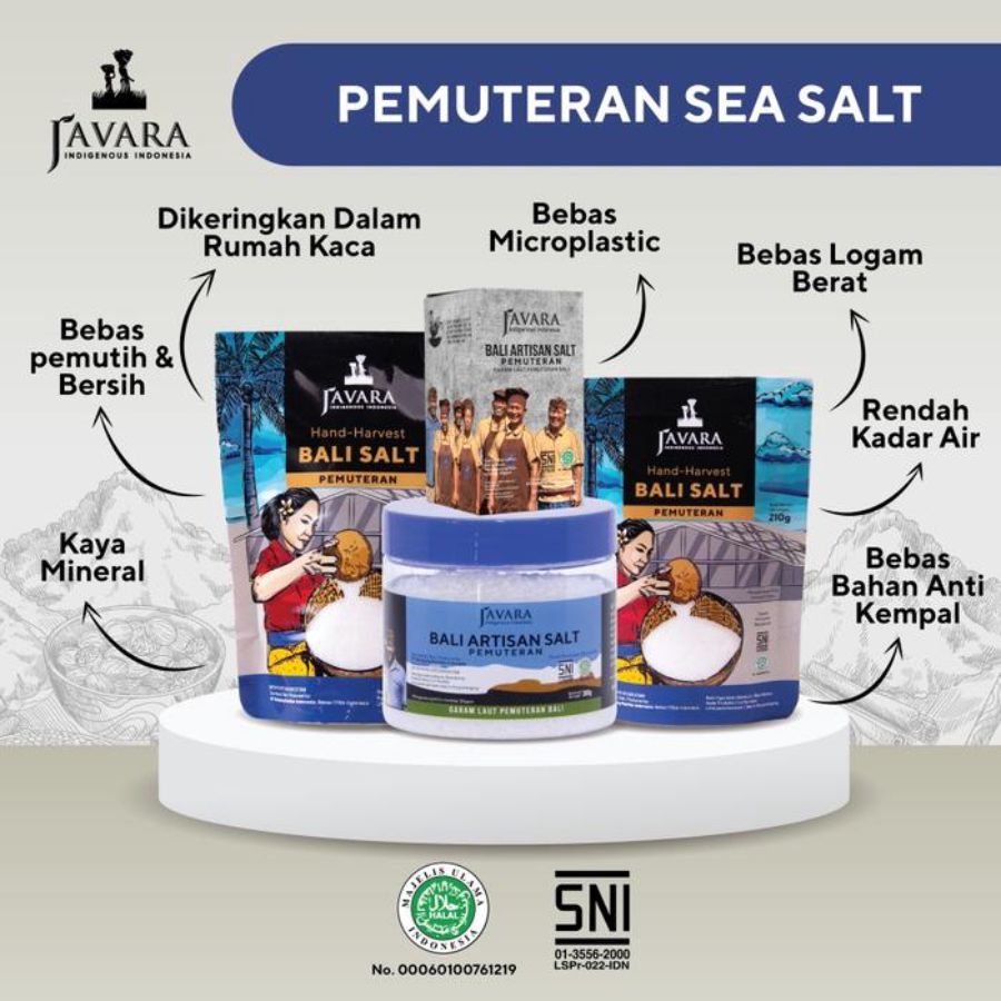 Javara Pemuteran Natural Sea Salt 300gram