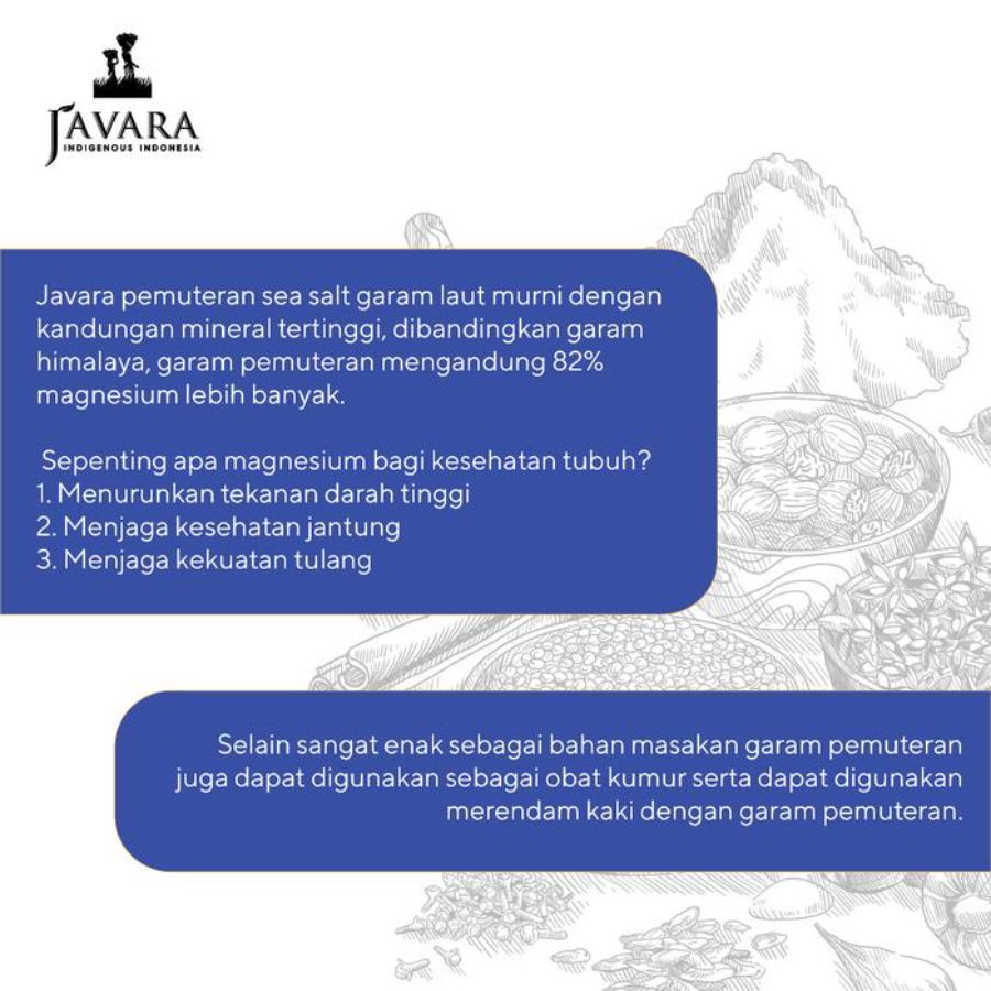 Javara Pemuteran Natural Sea Salt 300gram